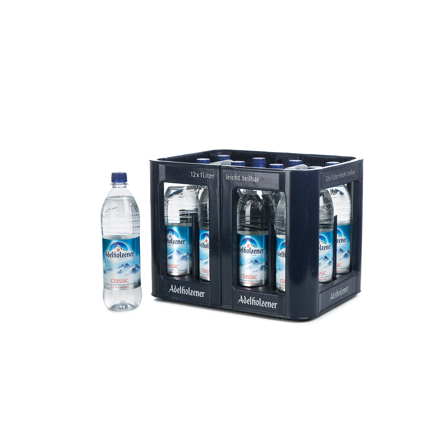 Adelholzener Mineralwasser Klassik PET 12x1L Kasten - INKL. PFAND 3,30 €