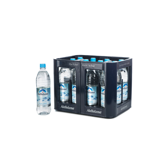 Adelholzener Mineralwasser Naturell PET 12x1L Kasten - INKL. PFAND 3,30 €