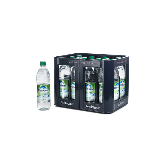 Adelholzener Mineralwasser Sanft PET 12x1L Kasten - INKL. PFAND 3,30 €