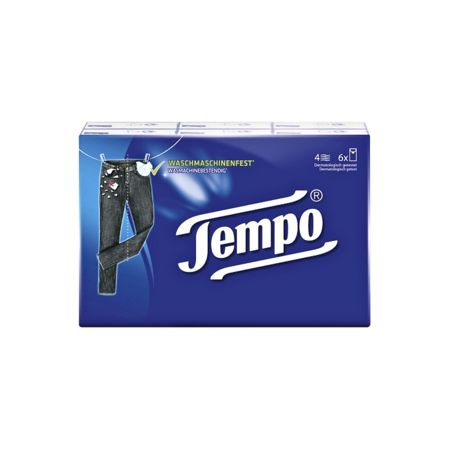 Tempo Classic handkerchiefs pack of 6